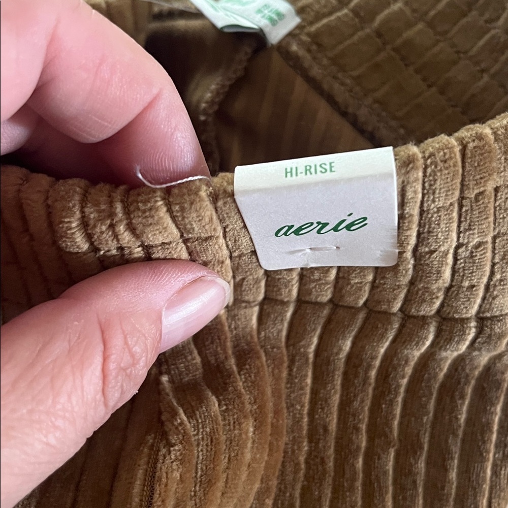 Aerie NEW Groove-On Velour High Waisted Flare Pant, Taille Haute,Women’s XS Tall - Picture 8 of 15